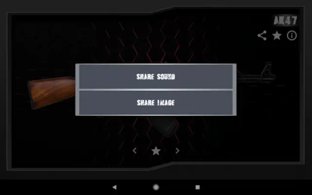 Sounds of gun shots android App screenshot 2